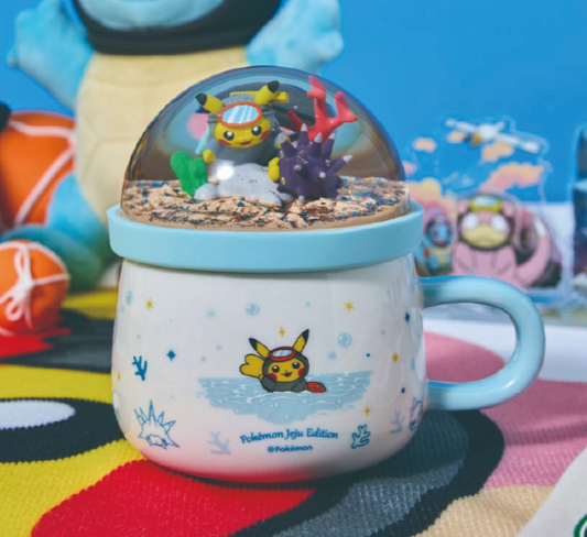 Pokémon Store 韓國限定 濟州島系列 水珠蓋陶瓷杯