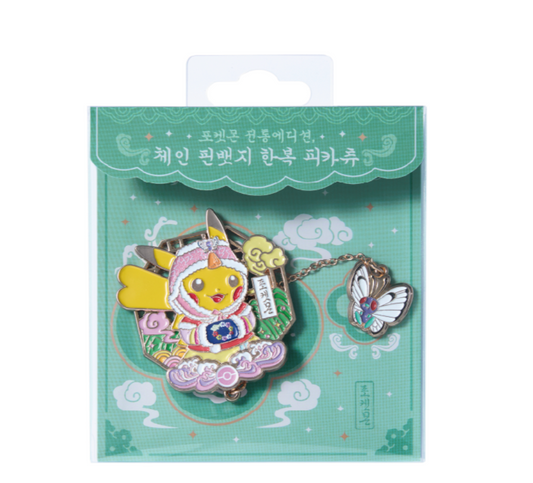 Pokémon Store 韓國限定 傳統系列 鏈條徽章(雌性款)