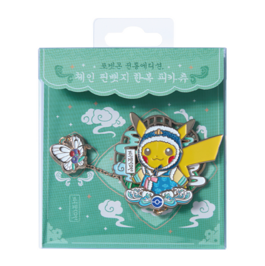 Pokémon Store 韓國限定 傳統系列 鏈條徽章(雄性款)