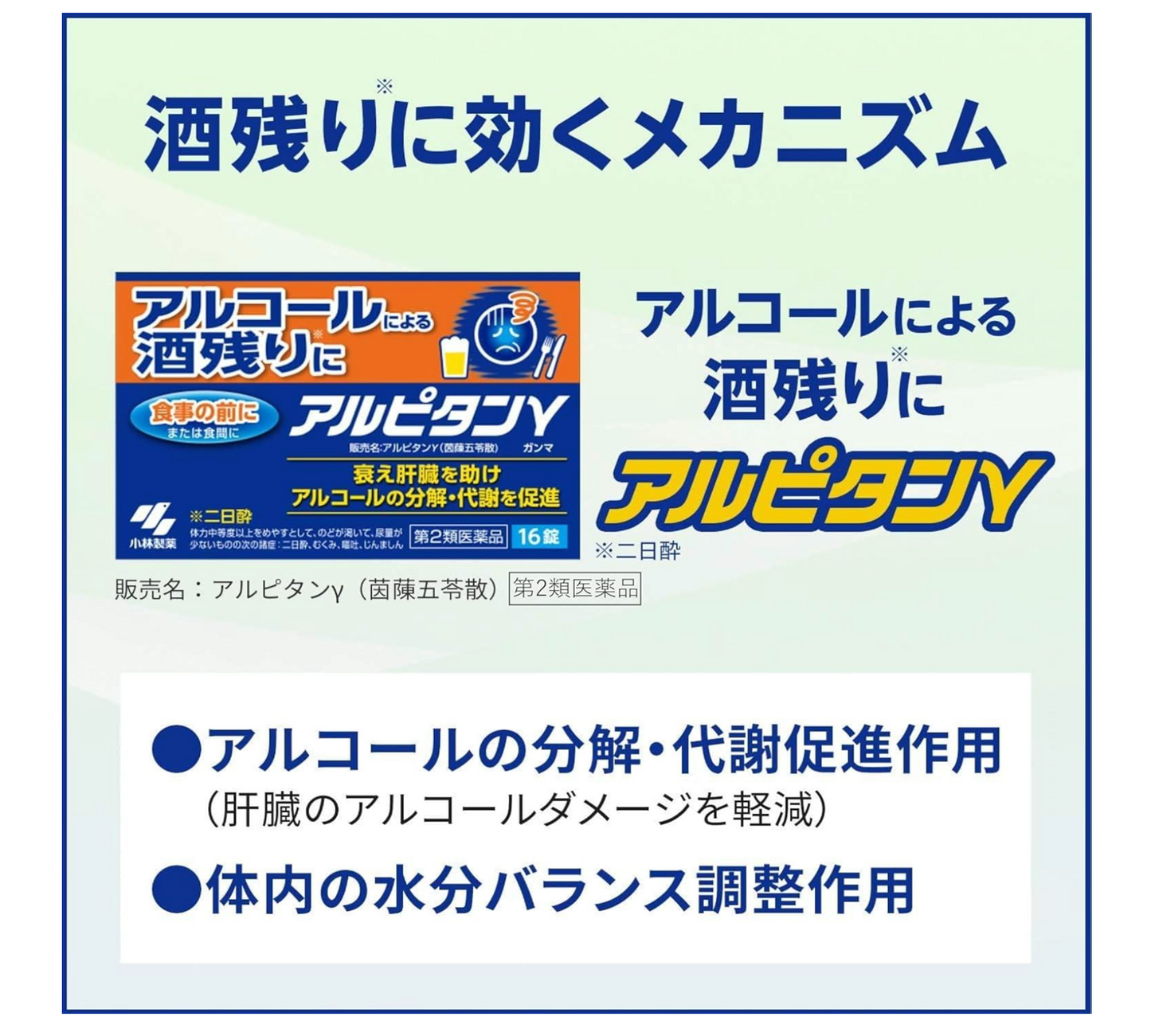 【應酬斷片救星】小林製藥 Alpitan 漢方解酒丸 16錠 | 緩解宿醉頭痛 嘔吐水腫 護肝排毒 日本代購