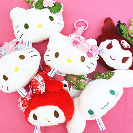 Sanrio 抹茶/櫻花和服系列 臉部公仔掛飾