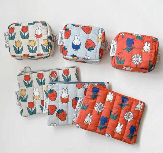 Miffy 花花/水果絎縫收納袋Pouch