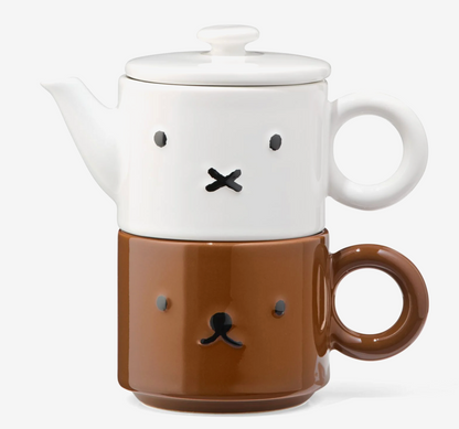 Miffy 荷蘭Hema限定 陶瓷茶壺連Boris杯套裝
