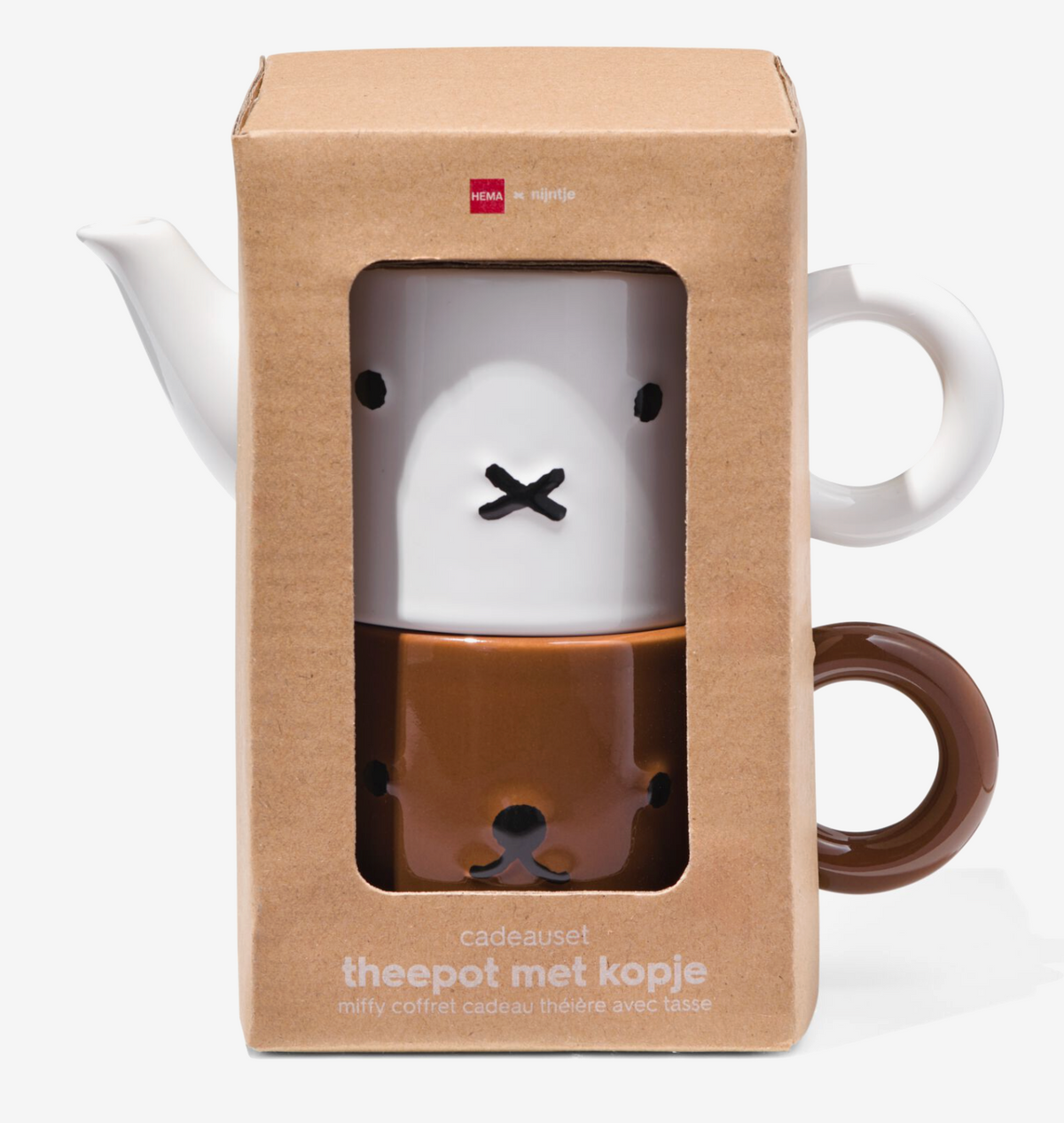 Miffy 荷蘭Hema限定 陶瓷茶壺連Boris杯套裝