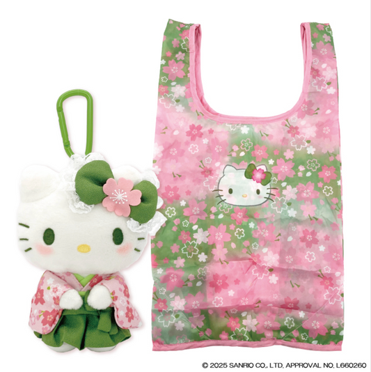 Hello Kitty 抹茶和服系列 掛飾環保袋