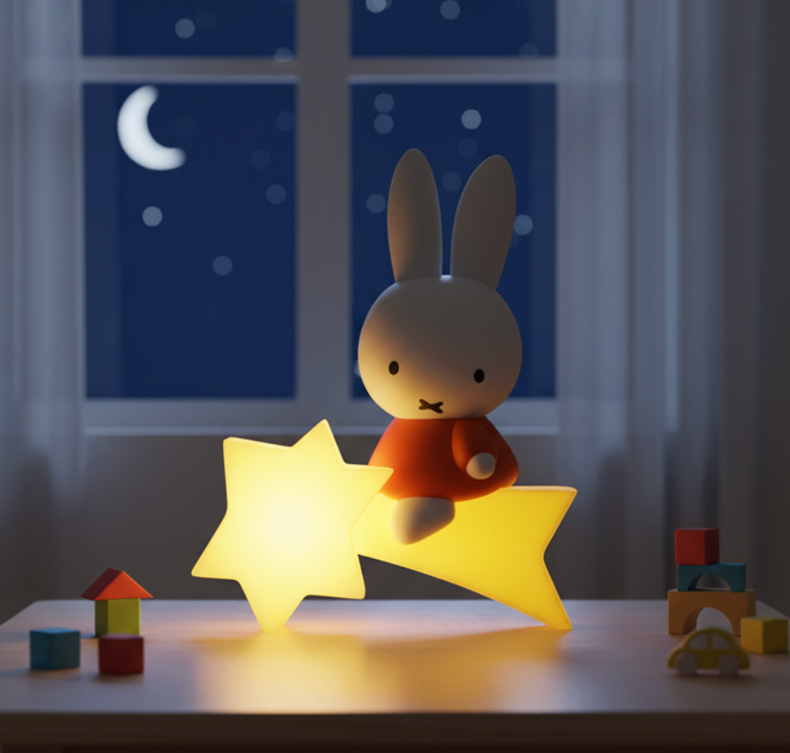 Miffy 韓國限定 坐流星語音感應小夜燈兼錢罌