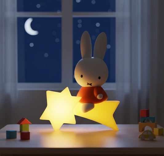 Miffy 韓國限定 坐流星語音感應小夜燈兼錢罌