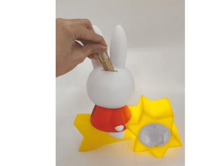 Miffy 韓國限定 坐流星語音感應小夜燈兼錢罌