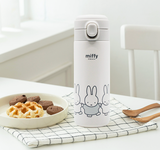 Miffy 韓國限定 380mL一按即開不鏽鋼保溫保冷隨行杯