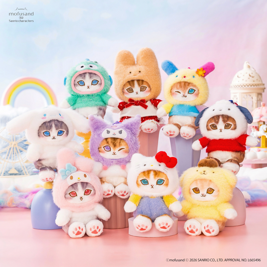 Mofusand Sanrio 第二彈系列 公仔掛飾