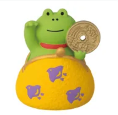 (8月預訂)Concombre 招財青蛙 金運達摩（黃色）