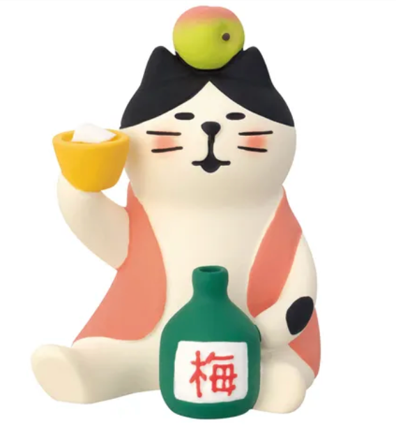 (5月預訂)Concombre 梅酒貓公仔
