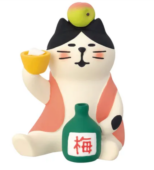 (5月預訂)Concombre 梅酒貓公仔