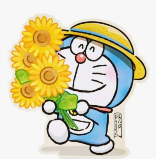 多啦A夢夏季太陽花明信片