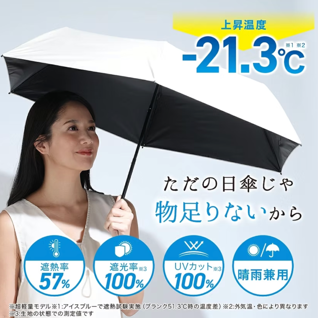Project U 2026最新版 -21.3度 50cm超輕量降溫晴雨兼用縮骨傘