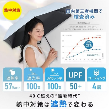 Project U 2026最新版 -21.3度 50cm超輕量降溫晴雨兼用縮骨傘