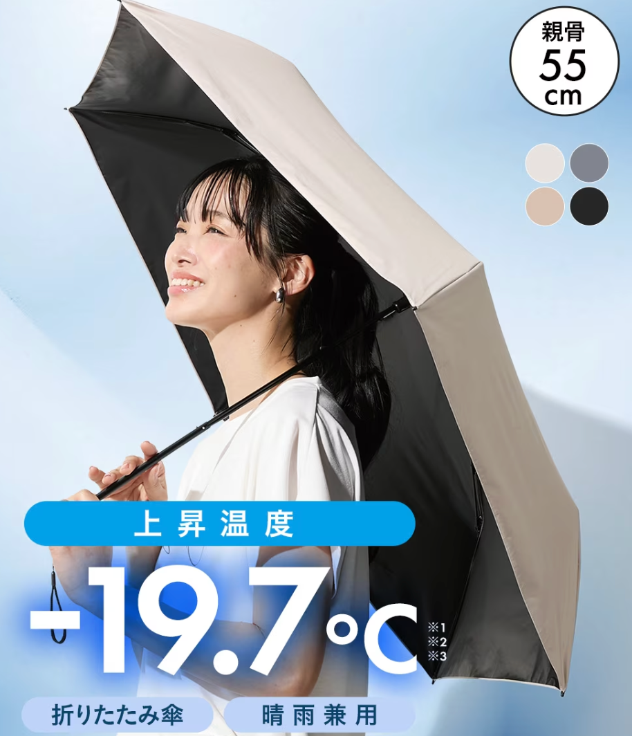 Project U 2025版 -19.7度 55cm強化降溫晴雨兼用縮骨傘