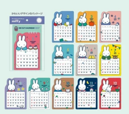 (9月預訂) Miffy 2027 Die Cut 月曆 31BCA-6