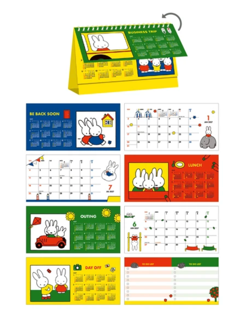 2027 Miffy Message Calendar 29BCA-3
