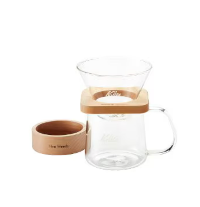 Kalita WDG-185 根尾之森木座方形濾杯壺組