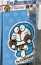 多啦A夢 Vinyl Sticker 防水/防UV  食豆沙包