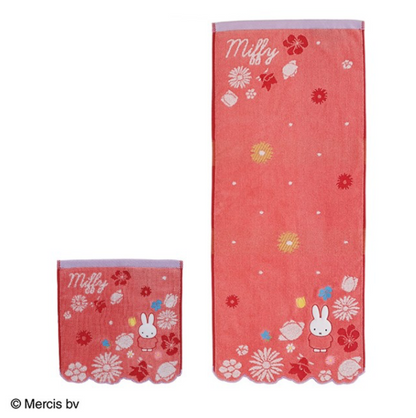 Miffy 花花毛巾