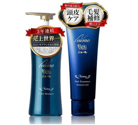 【日本直送】Neumo Vactory 藥用防脫洗護套裝（防脫洗髮精 280ml + 深層滋潤護髮素 150g）｜日本初HGP配合・深層補水・強韌髮根・撫平毛躁・修護乾枯開叉