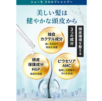【日本直送】Neumo Vactory 藥用防脫洗護套裝（防脫洗髮精 280ml + 深層滋潤護髮素 150g）｜日本初HGP配合・深層補水・強韌髮根・撫平毛躁・修護乾枯開叉