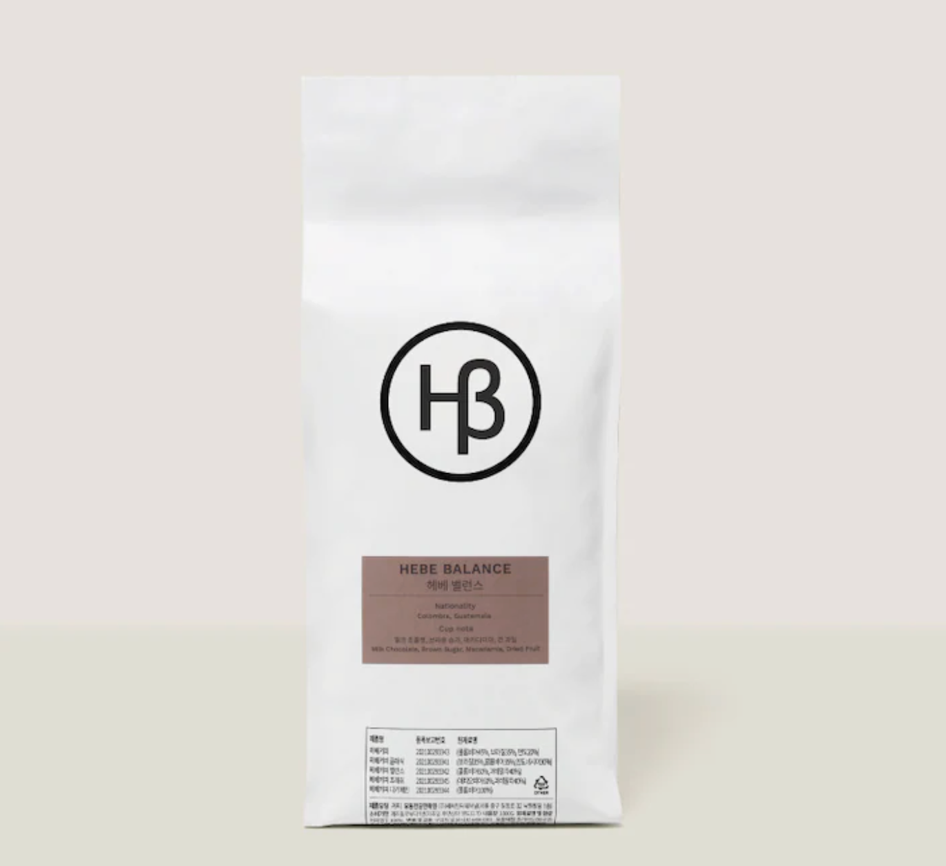韓國 HEBE COFFEE 精品咖啡豆 1kg 大容量裝 Hebe Balance 招牌平衡配方豆
