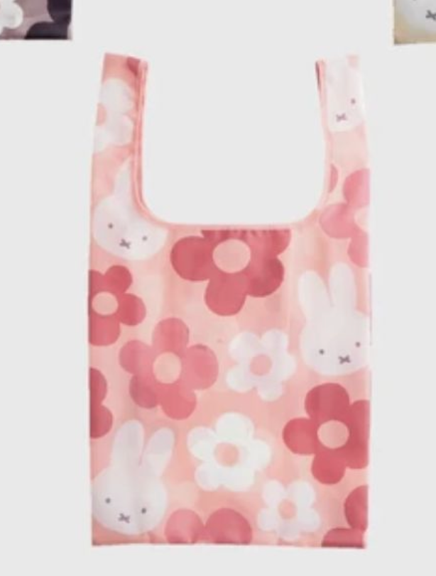 Miffy Big Flower 環保袋 粉色