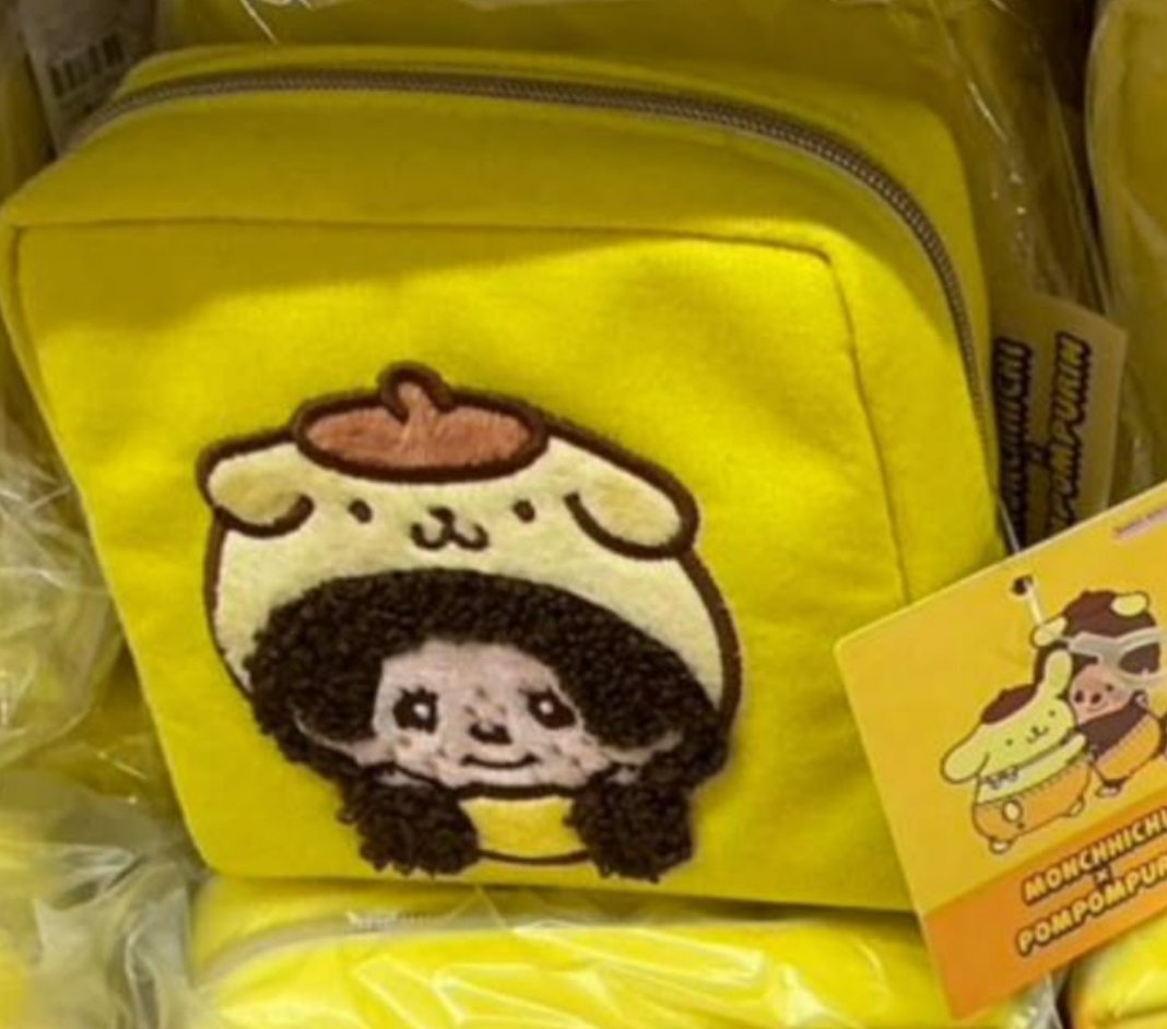 Monchhichi x 布甸狗刺繡Pouch