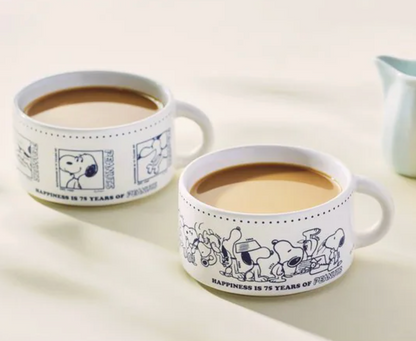 Snoopy Cookpad Plus 2026年1月號 陶瓷杯豪華2件套