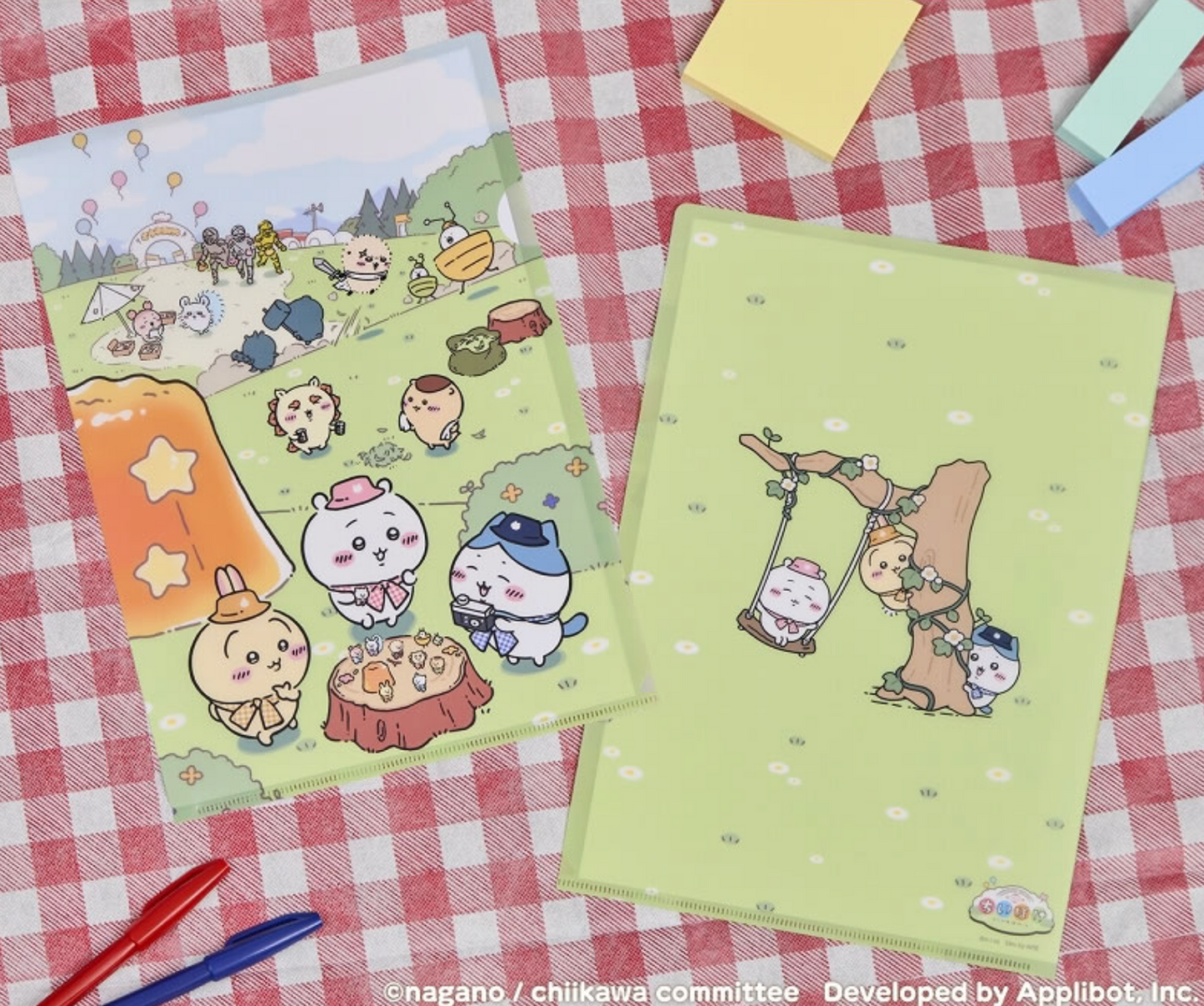 Chiikawa Pocket A4 File 野餐