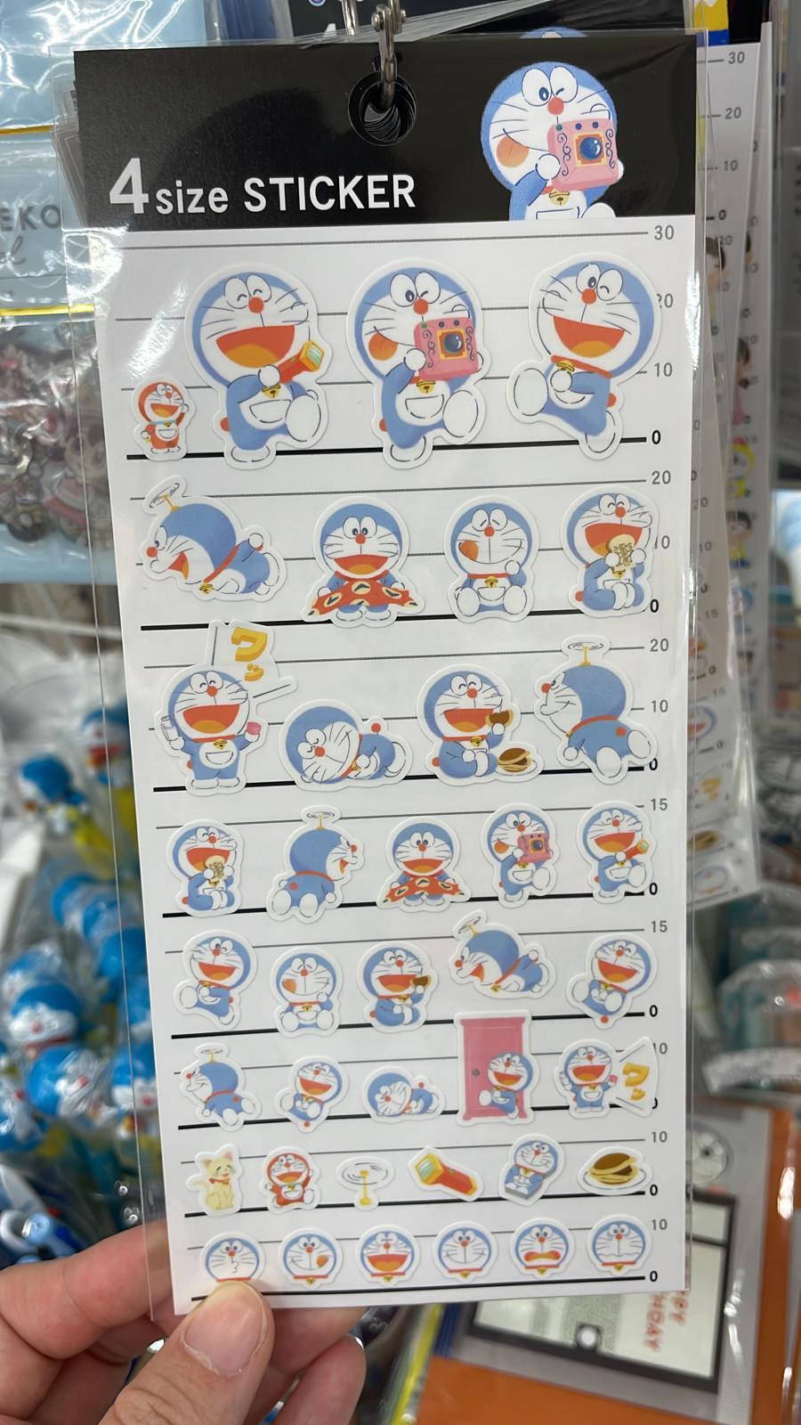Doraemon 4 size Sticker
