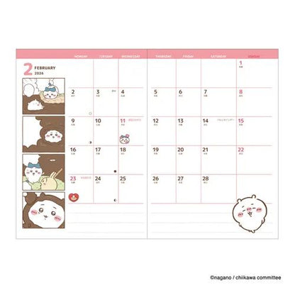 (9月到貨)2026 Chiikawa A6 Schedule Book
