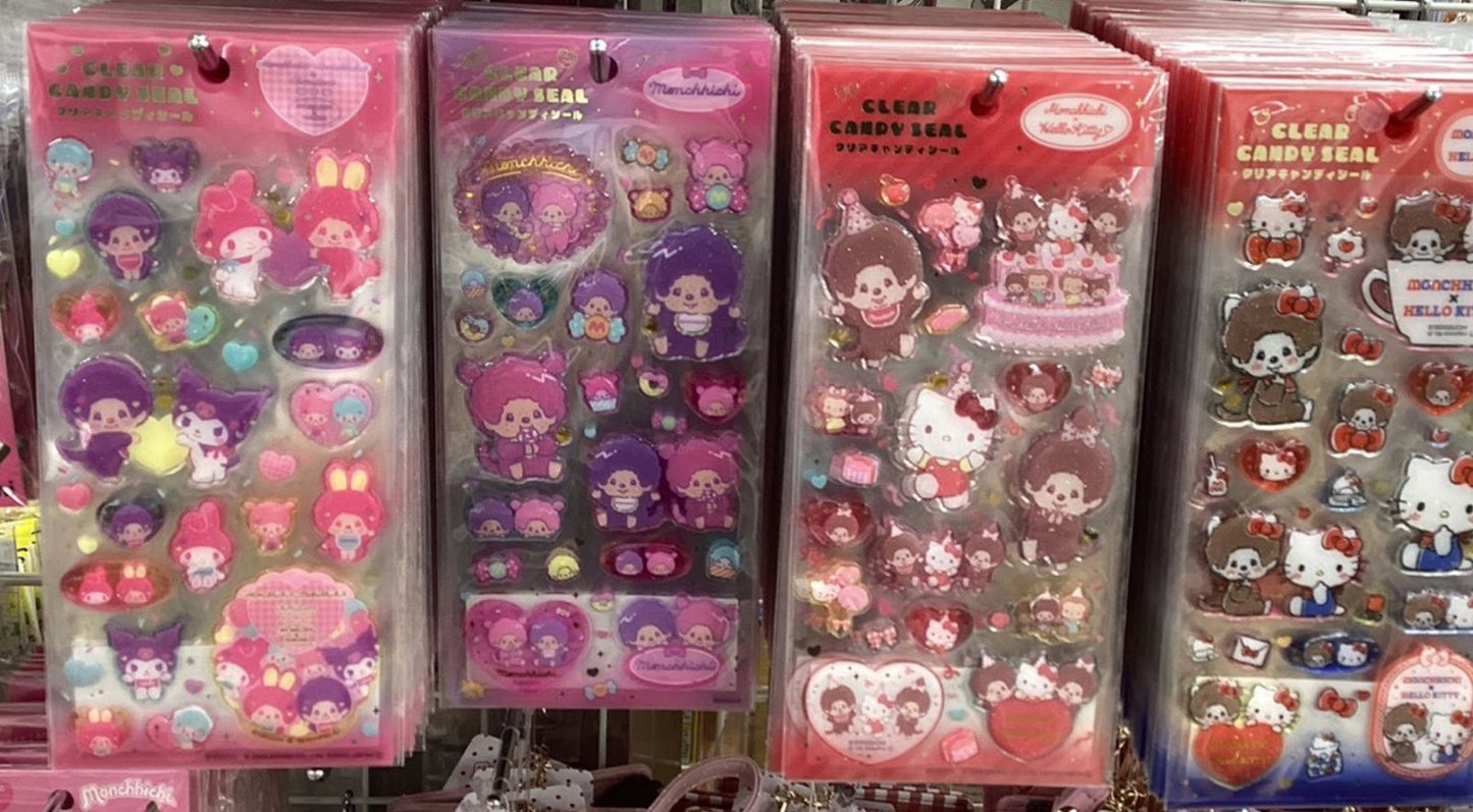 Monchhichi x Sanrio 貼紙