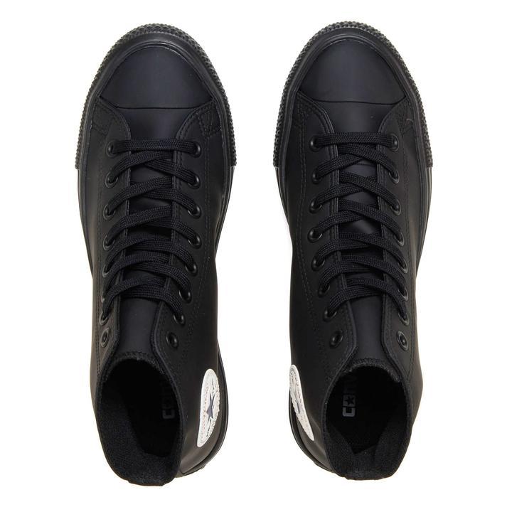 日本限定 Converse All Star Light WR SL HI 超輕量防潑水皮鞋 全霧面黑
