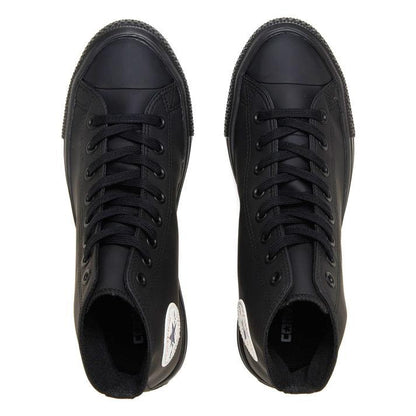 日本限定 Converse All Star Light WR SL HI 超輕量防潑水皮鞋 全霧面黑