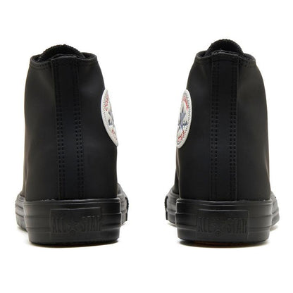 日本限定 Converse All Star Light WR SL HI 超輕量防潑水皮鞋 全霧面黑
