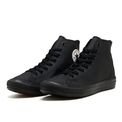 日本限定 Converse All Star Light WR SL HI 超輕量防潑水皮鞋 全霧面黑