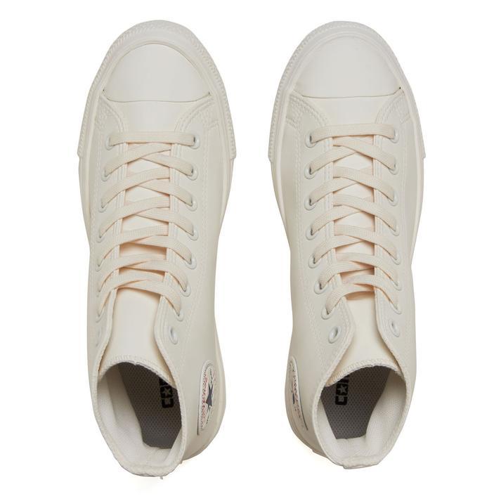 日本限定 Converse All Star Light WR SL HI 超輕量防潑水皮鞋 迷霧白
