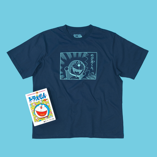 100%多啦A夢&Friends巡迴特展 日本站限定T-Shirt 藍色