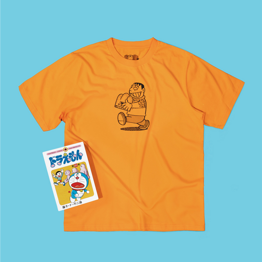 100%多啦A夢&Friends巡迴特展 日本站限定T-Shirt 橙色
