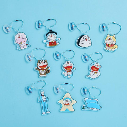 100%多啦A夢&Friends巡迴特展 日本站限定 亞克力2連鑰匙扣