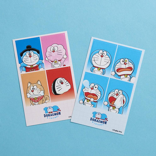 (現場缺貨中，未知番貨時間)100%多啦A夢&Friends巡迴特展 日本站限定 證明照片風格卡片
