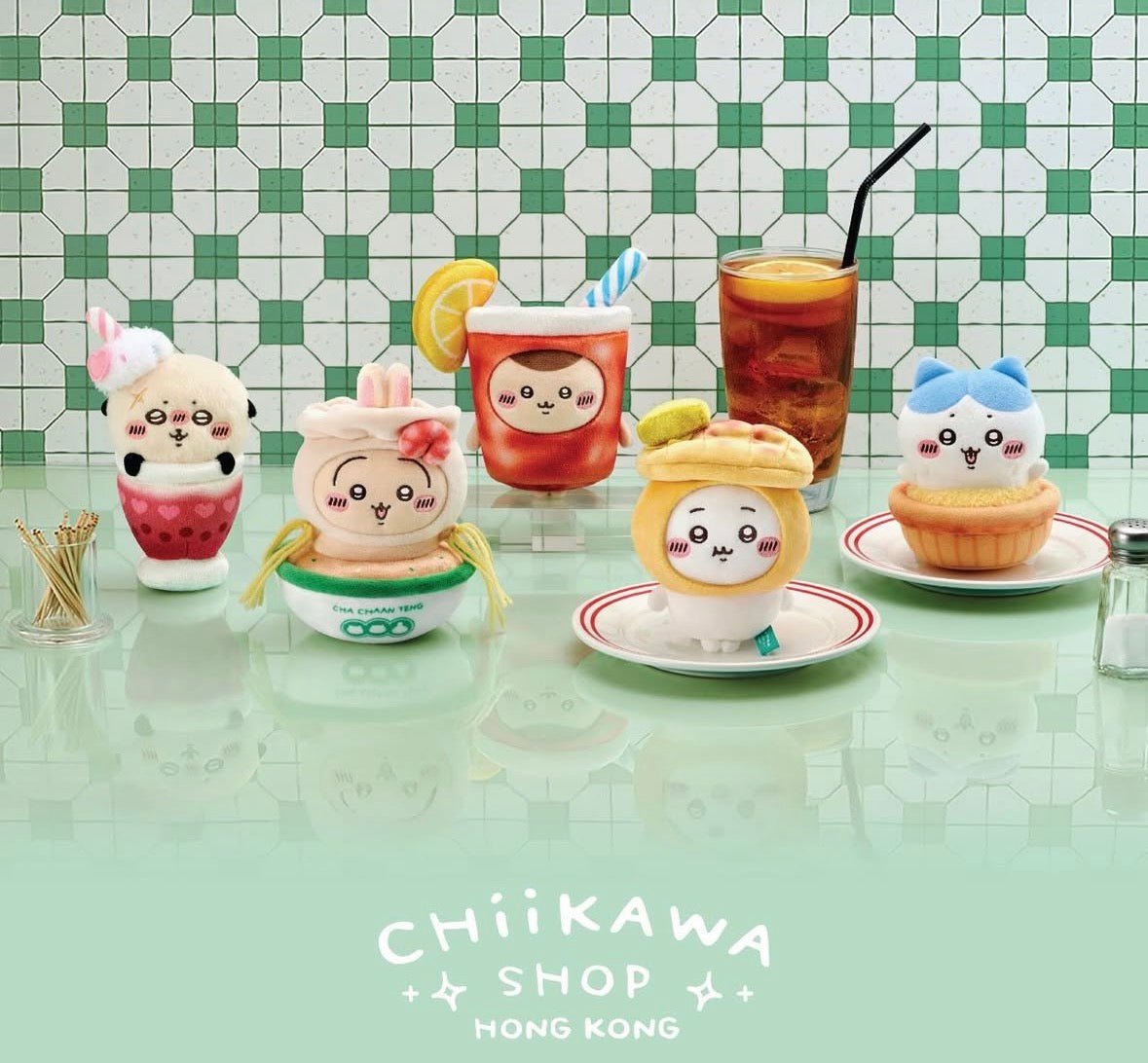 Chiikawa 香港限定 茶記美食公仔掛飾 - Kiiro Japan