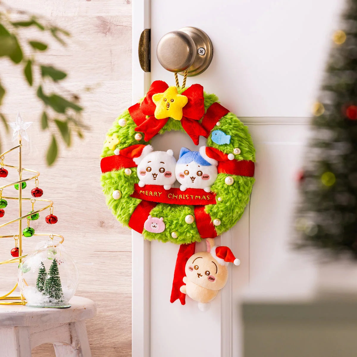 Chiikawa Christmas Wreath Plush 聖誕花圈毛公仔