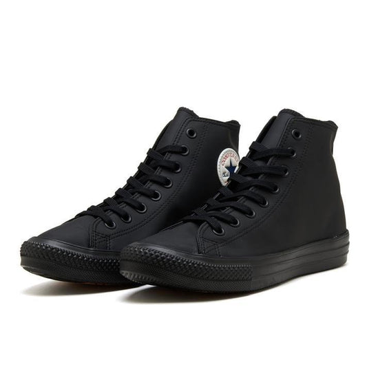 日本限定 Converse All Star Light WR SL HI 超輕量防潑水皮鞋 全霧面黑 - Kiiro Japan