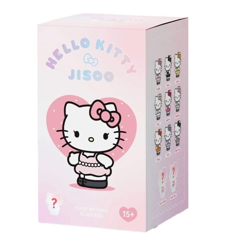 韓國限定 Hello Kitty x Jisoo Plush Keyring 公仔掛飾鎖匙扣盲盒 - Kiiro Japan