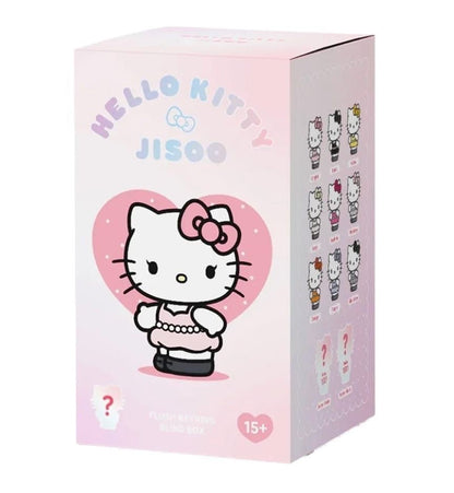 韓國限定 Hello Kitty x Jisoo Plush Keyring 公仔掛飾鎖匙扣盲盒 - Kiiro Japan